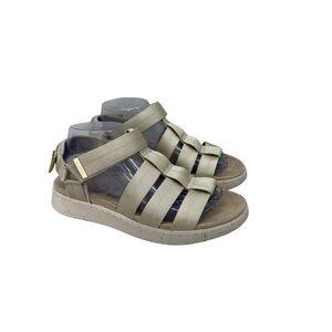 Woden Flyline Ivory Fisherman Comfort Open Toe Sandals Shoes Womens size 40 US 8